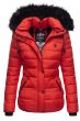 Kort Dame Vinterjakke Sukkerbi - Rød