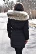 Dame vinterjakke model Nordic med lys stor pels