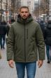 Herre jakke Vind og Vandtæt model Boma Army Grøn