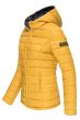 Dame dynejakke med hætte Lucy - Gul