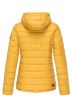 Dame dynejakke med hætte Lucy - Gul