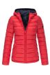 Dame dynejakke med hætte Lucy - Rød