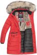 Dame vinterjakke model Paulina i Rød