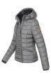 Kort foret dyne jakke Tabea - Grå